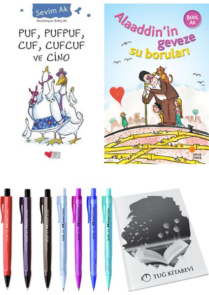 Alaaddin’in Geveze Su Boruları ve Puf, Pufpuf, Cuf, Cufcuf ve Cino 2li Set