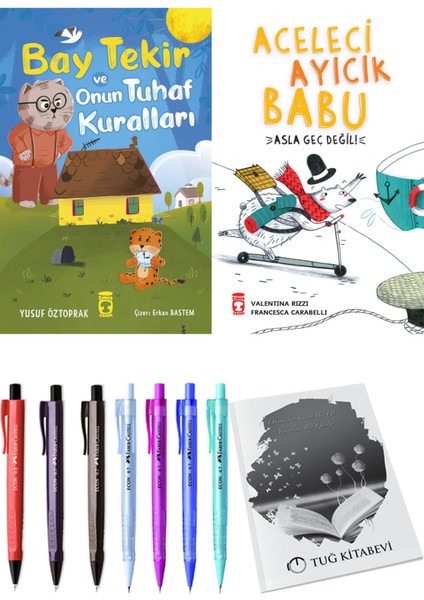 Aceleci Ayıcık Babu Asla Geç Değil ve Bay Tekir ve Onun Tuhaf Kuralları 2li Set