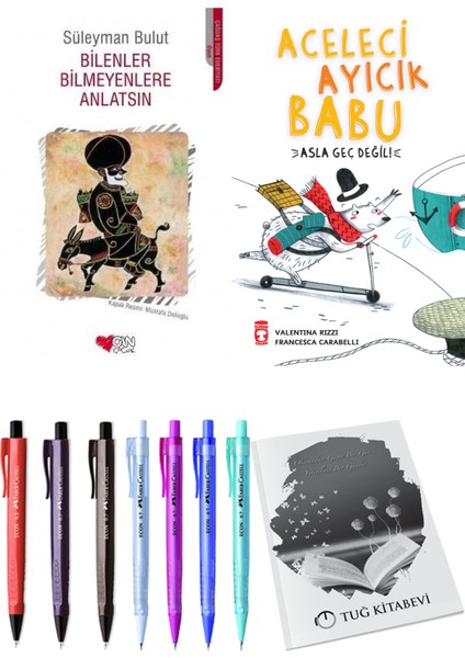 Aceleci Ayıcık Babu Asla Geç Değil ve Bilenler Bilmeyenlere Anlatsın 2li Set