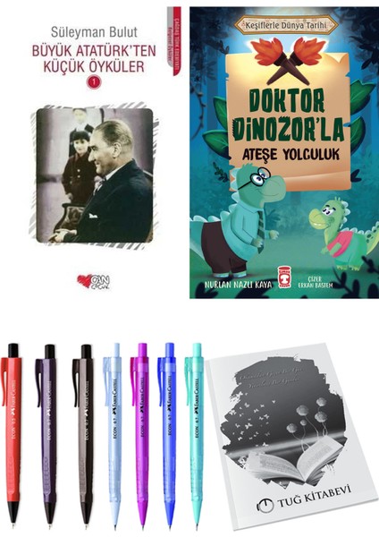 Doktor Dinozor'la Ateşe Yolculuk ve Büyük Atatürk'ten Küçük Öyküler 1 2li Set
