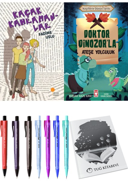 Doktor Dinozor'la Ateşe Yolculuk ve Kaçak Kahramanlar 2li Set