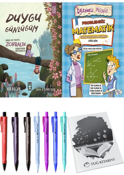 Problemsiz Matematik ve Duygu Günlüğüm Mira ve Yekta Zorbalık Adası'nda Mücadele 2li Set