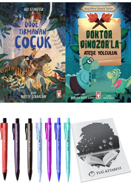 Doktor Dinozor'la Ateşe Yolculuk ve Göğe Tırmanan Çocuk 2li Set