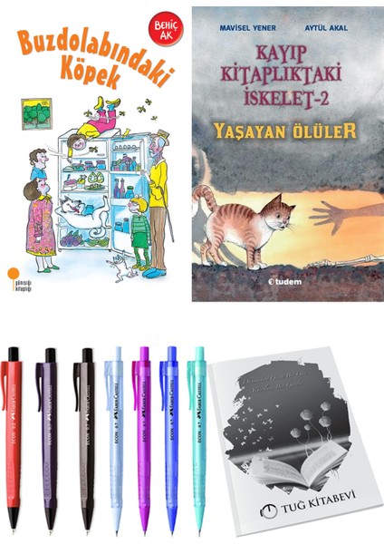 Kayıp Kitaplıktaki Iskelet 2 Yaşayan Ölüler ve Buzdolabındaki Köpek 2li Set