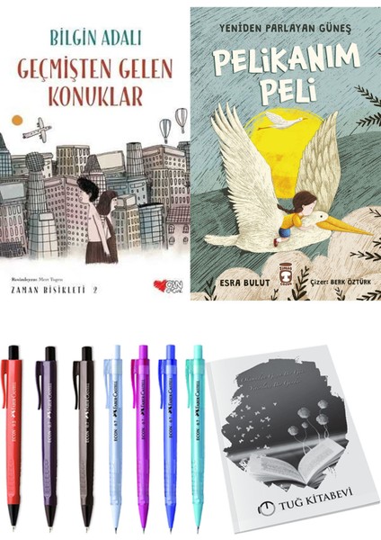 Yeniden Parlayan Güneş Pelikanım Peli ve Zaman Bisikleti 2 Geçmişten Gelen Konuklar 2li Set