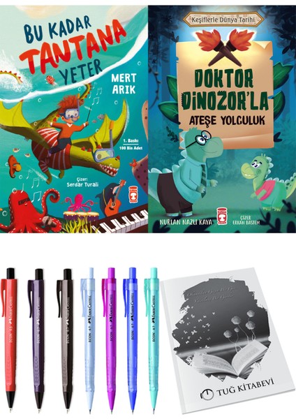 Doktor Dinozor'la Ateşe Yolculuk ve Bu Kadar Tantana Yeter 2li Set
