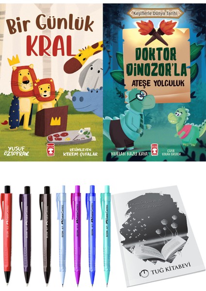 Doktor Dinozor'la Ateşe Yolculuk ve Bir Günlük Kral 2li Set