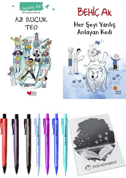 Her Şeyi Yanlış Anlayan Kedi ve Az Buçuk Teo 2li Set