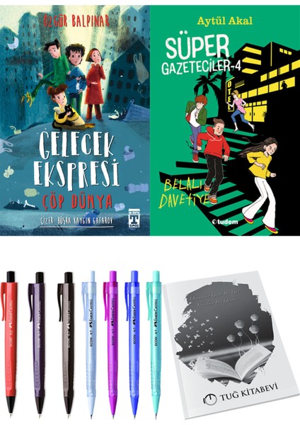 Süper Gazeteciler 4 Belalı Davetiye ve Gelecek Ekspresi Çöp Dünya 2li Set