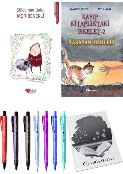 Kayıp Kitaplıktaki Iskelet 2 Yaşayan Ölüler ve Mor Benekli 2li Set