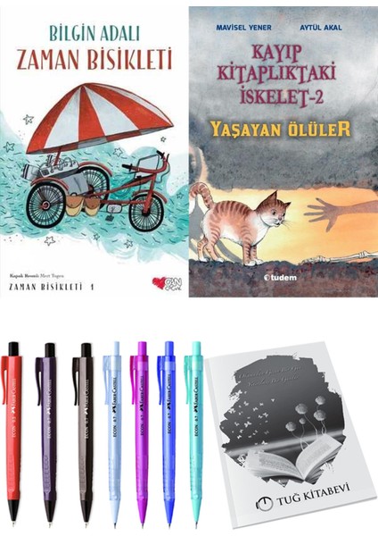 Kayıp Kitaplıktaki Iskelet 2 Yaşayan Ölüler ve Zaman Bisikleti 1 2li Set