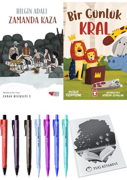 Bir Günlük Kral ve Zamanda Bisikleti 3 Zamanda Kaza 2li Set