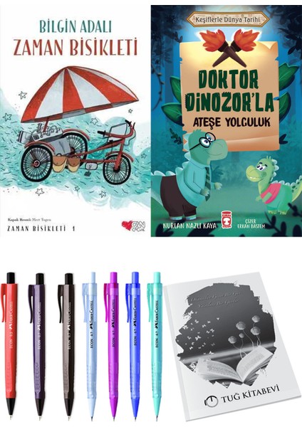 Doktor Dinozor'la Ateşe Yolculuk ve Zaman Bisikleti 1 2li Set