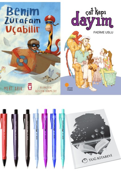 Çat Kapı Dayım ve Benim Zürafam Uçabilir 2li Set