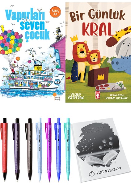 Bir Günlük Kral ve Vapurları Seven Çocuk 2li Set