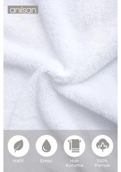 10'lu Büyük Banyo Havlusu - 90x150 Cm, 650gr, %100pamuk, Spa Ve Otel Havlusu, Günlük Kullanıma Uygun