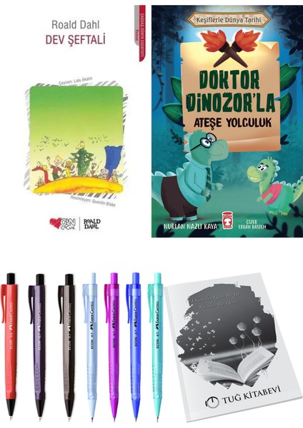 Doktor Dinozor'la Ateşe Yolculuk ve Dev Şeftali 2li Set