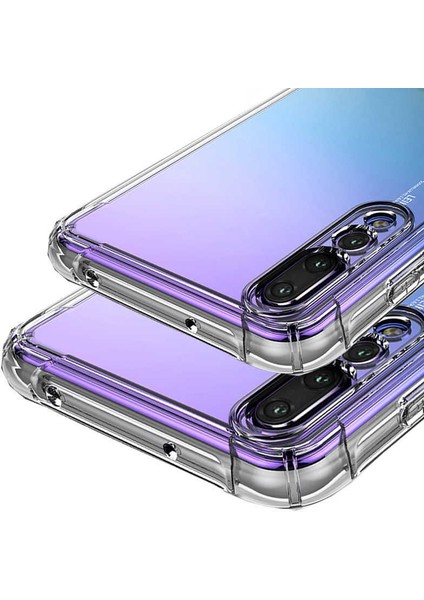 Huawei Y9 Prime 2019 Uyumlu Esnek Kalkan Şeffaf Köşelerde Darbelere Karşı Ultra Kalınlaştırılmış.