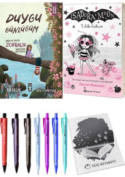Isadora Moon 11 Tatile Gidiyor ve Duygu Günlüğüm Mira ve Yekta Zorbalık Adası'nda Mücadele 2li Set