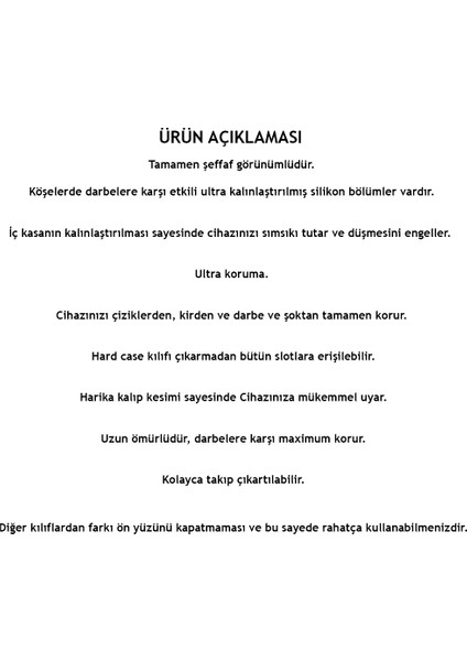 Samsung Galaxy A52 Uyumlu Esnek Kalkan Şeffaf Köşelerde Darbelere Karşı Ultra Kalınlaştırılmış. indirimleri