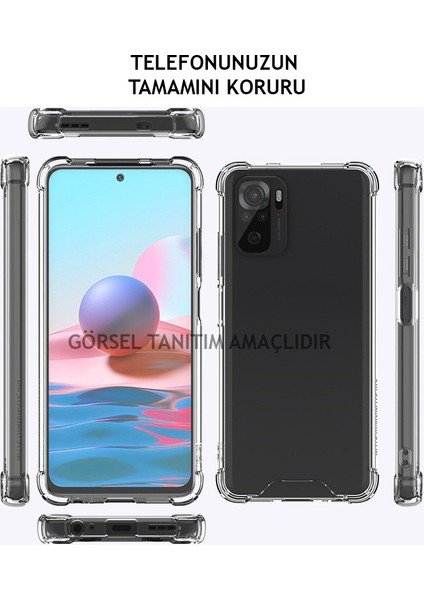 Xiaomi Redmi Note 8 Pro Uyumlu Esnek Kalkan Şeffaf Köşelerde Darbelere Karşı Ultra Kalınlaştırılmış.