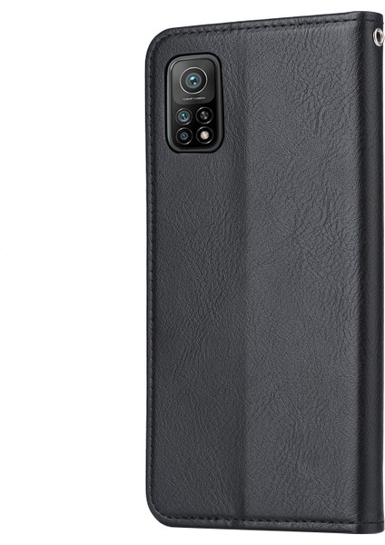 Xiaomi Redmi K30S-BLACK Için Otomatik Emilmiş Pu Deri Standlı Cüzdan Telefon Kılıfı (Yurt Dışından) modelleri