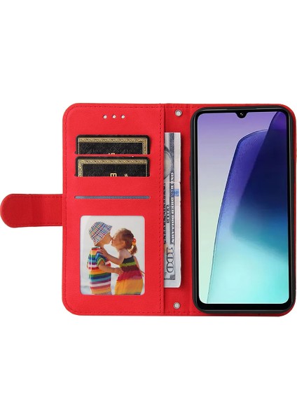 Xiaomi Redmi Için 14C 4g Cüzdan Kılıf Skin-Touch Deri Telefon Kapağı Ağacı Desen Donanım-Kırmızı (Yurt Dışından) fiyatları