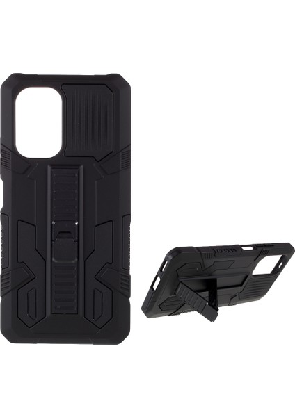 Xiaomi Redmi K40 Için Dört Köşeli Düşmeyi Önleyici Hava Yastığı Vanguard Hibrit Mobil Kılıf - Siyah (Yurt Dışından)