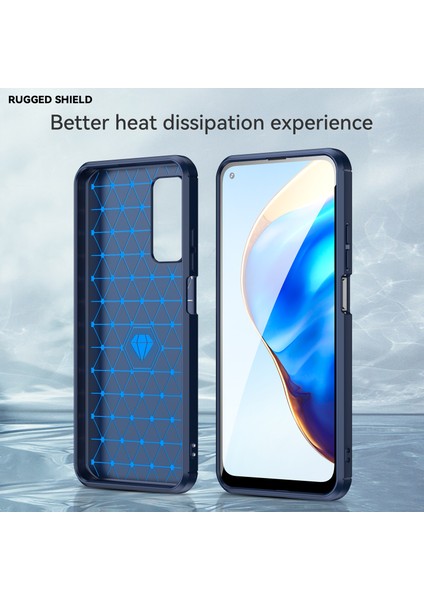 1.8mm Düşmeye Dayanıklı Karbon Fiber Fırçalanmış Doku Tpu Case Arka Cep Telefonu Kapağı Xiaomi Mi 10T 5G/10T Pro 5g-Mavi (Yurt Dışından) fırsatları