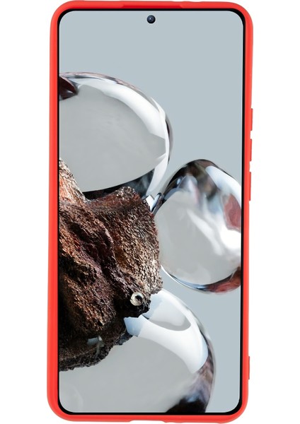 Xiaomi 12T 5g Yumuşak Tpu Ark Kenar 2.0mm Kalın Koruyucu Kapak Sıvı Silikon Doku Kamera Koruma Telefon Kılıfı-Kırmızı (Yurt Dışından) modelleri