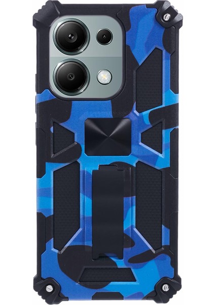 Xiaomi Redmi Note 13 Pro 4g Kılıf Pc+Tpu Kamuflaj Telefon Kapağı-Mavi (Yurt Dışından)