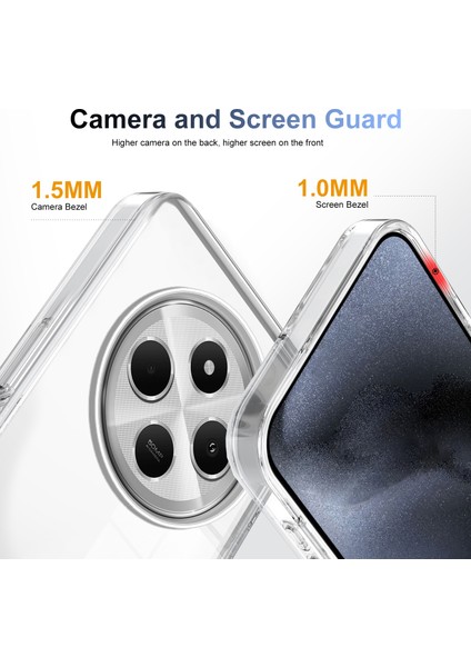 Xiaomi Redmi 14C 4g Şeffaf Telefon Kılıfı Için Tpu + Pc Kaymaz Damla Korumalı Arka Kapak-Şeffaf (Yurt Dışından) fiyatları
