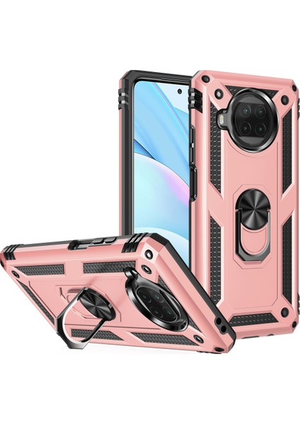 Xiaomi Mi 10T Lite 5g-Rose Gold Için Halka Destekli, Düşmeyi Önleyen Pc+Tpu Hibrit Telefon Kabuğu (Yurt Dışından)