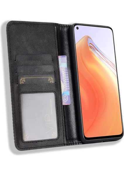 Xiaomi Redmi K30S-SIYAH Için Otomatik Emmeli Retro Deri Kılıf Kapağı (Yurt Dışından) fırsatları