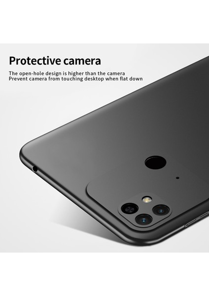 Shield For Xiaomi Redmi 10C Power Mat Kılıf Sert Pc Darbeye Dayanıklı Damla Koruyucu Kapak Kayışlı-Kırmızı (Yurt Dışından)