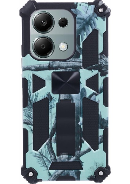 Xiaomi Redmi Note 13 Pro 4g Kılıf Pc+Tpu Kamuflaj Telefon Kapağı-Açık Yeşil (Yurt Dışından)