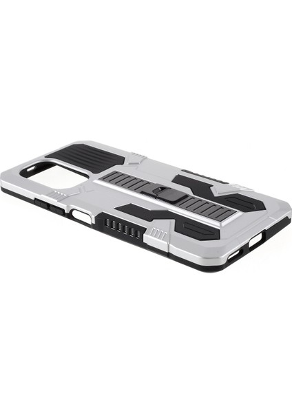 Xiaomi Redmi K40 Için Dört Köşeli Düşmeyi Önleyici Hava Yastığı Vanguard Hibrit Mobil Kılıf - Gümüş (Yurt Dışından)