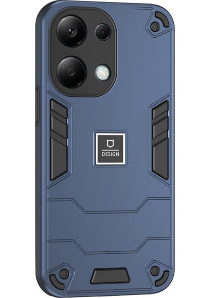 Xiaomi Poco M6 Pro 4g Kılıf Pc+Tpu Düşmeye Dayanıklı Koruyucu Telefon Kapağı-Lacivert (Yurt Dışından)