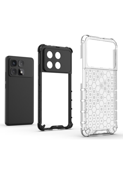 Xiaomi Redmi K70 Ultra Kılıf Pc+Tpu Telefon Kapağı Petek Şekli-Mavi (Yurt Dışından) fiyatları