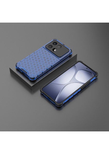 Xiaomi Redmi K70 Ultra Kılıf Pc+Tpu Telefon Kapağı Petek Şekli-Mavi (Yurt Dışından) fırsatları