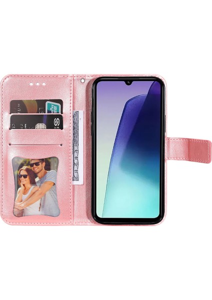 Xiaomi Redmi 14C 4g Kılıf Pu Deri Cüzdan Çiçek Telefon Kapak Standı Görünüm-Pembe (Yurt Dışından) fiyatları