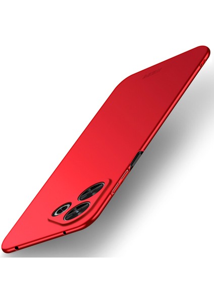 Xiaomi Redmi 13 5g/4g Kılıf Için Shield Mat Serisi Ultra Ince Pc Koruyucu Kapak-Kırmızı (Yurt Dışından)