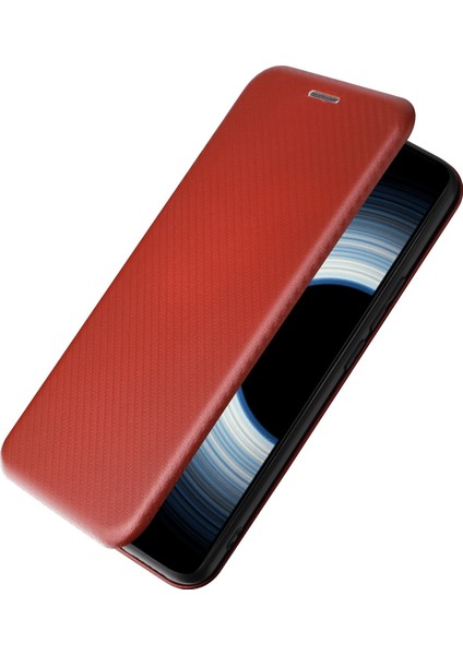 Xiaomi 12T 5g Pu Deri Telefon Kılıfı Kart Yuvası Standı Karbon Fiber Doku Anti-Çizik Manyetik Emme Kapak Çevirin-Kahverengi (Yurt Dışından) indirimleri