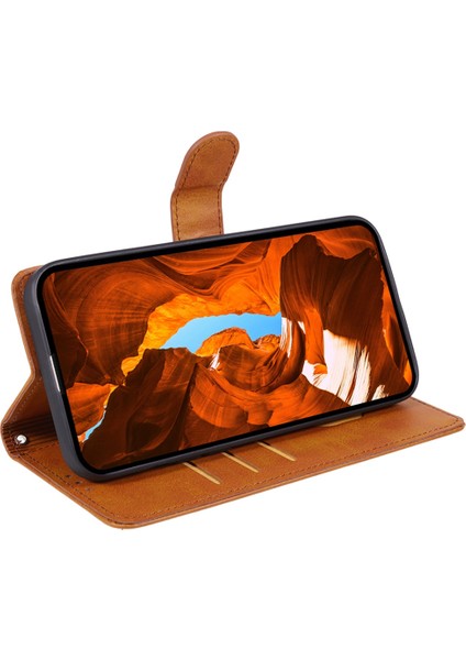 Xiaomi Redmi Için 14C 4g Kılıf Pu Deri Cüzdan Koruyucu Telefon Kapağı Buzağı Doku-Haki (Yurt Dışından) modelleri
