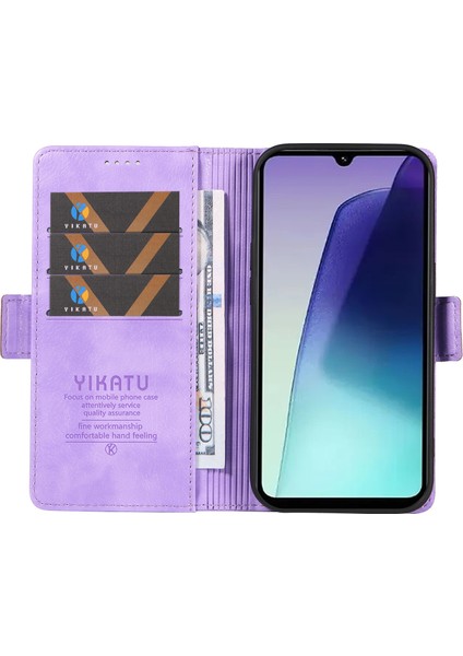 Xiaomi Redmi 14C 4g Kılıf Yan Toka Pu Deri Telefon Kapağı Litchi Doku-Mor Için (Yurt Dışından) fiyatları