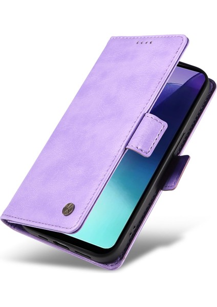 Xiaomi Redmi 14C 4g Kılıf Yan Toka Pu Deri Telefon Kapağı Litchi Doku-Mor Için (Yurt Dışından) indirimleri