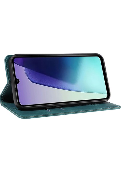 Xiaomi Redmi 14C 4g Standlı Cüzdan Kılıf Deri Telefon Kılıfı-Yeşil (Yurt Dışından) modelleri