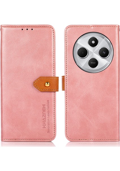 Xiaomi Redmi Için 14C 4g Cüzdan Telefon Kılıfı Standı Deri Kapak Çevirin-Gül Altın (Yurt Dışından)