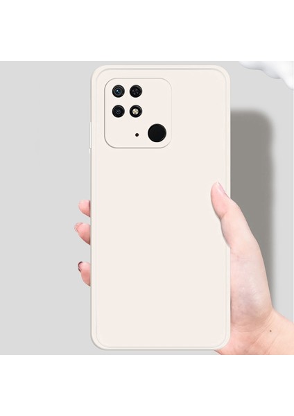 Xiaomi Redmi Için 10C 4g Düz Kenar Ka Tpu Telefon Arka Kılıf Mikrofiber Astar Çizilmez Anti-Damla Kapak-Turuncu (Yurt Dışından) indirimleri