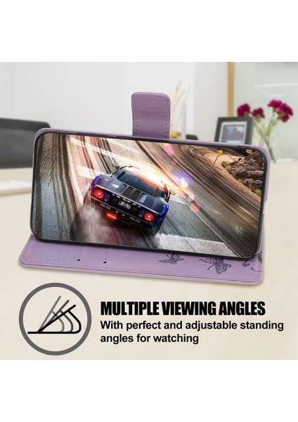 Baskı Çiçek Deri Cüzdan Standı Kılıfı Xiaomi Redmi K30S-AÇIK Mor (Yurt Dışından) fiyatları